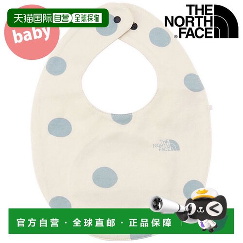 日本直邮THE NORTH FACE 婴儿围兜 白色天鹅 防水防污 送礼