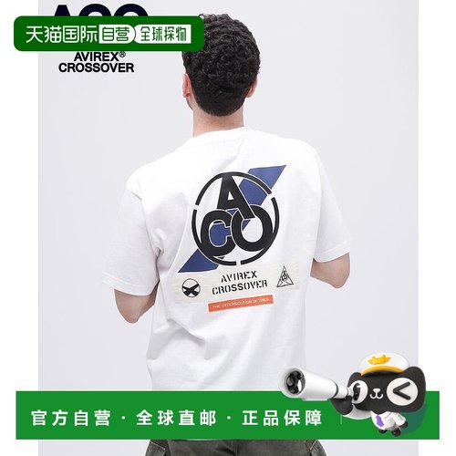 日本直邮AVIREX CROSSOVER PATCH T恤 [AV1129EM020103]运动