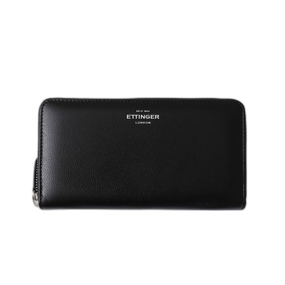 日本直邮ETTINGER 大号环绕式拉链钱包带金属拉链 大号环绕式拉链