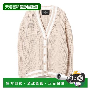 1h可退 日本直邮MR MITTENS 女士V领配色针织开衫 64150495318