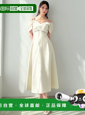 1h可退 日本直邮RESEXXY 女装双肩带A字连衣裙 卡夫坦领2WAY设计