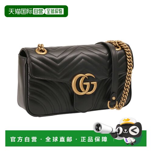 日本直邮GUCCI GG Marmont 绗缝小号单肩包斜挎链条单肩包迷你包4