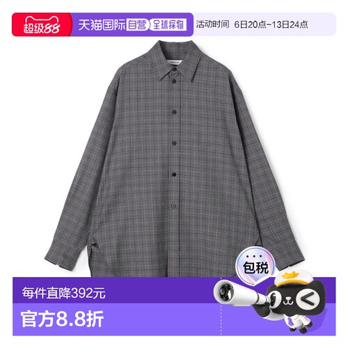 日本直邮Edition 女装 Super120's可机洗羊毛休闲衬衫 3401610100
