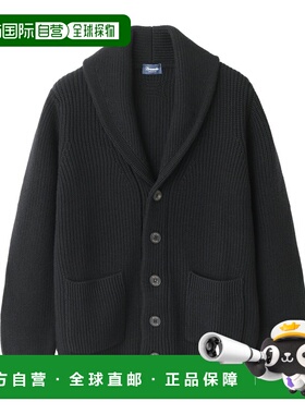 日本直邮Drumohr 男士披肩领开衫 黑色 d5m419pnl 690 CARDIGAN C
