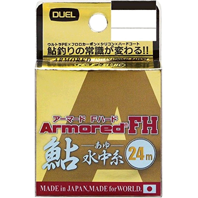日本直邮杜尔Duel PE鱼线0.08号装甲鲇鱼水中线24mGYB金黄色+