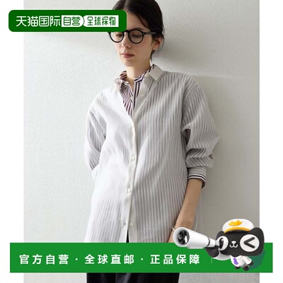日本直邮THE PAUSE 衬衫 浅灰色 薄纱材质
