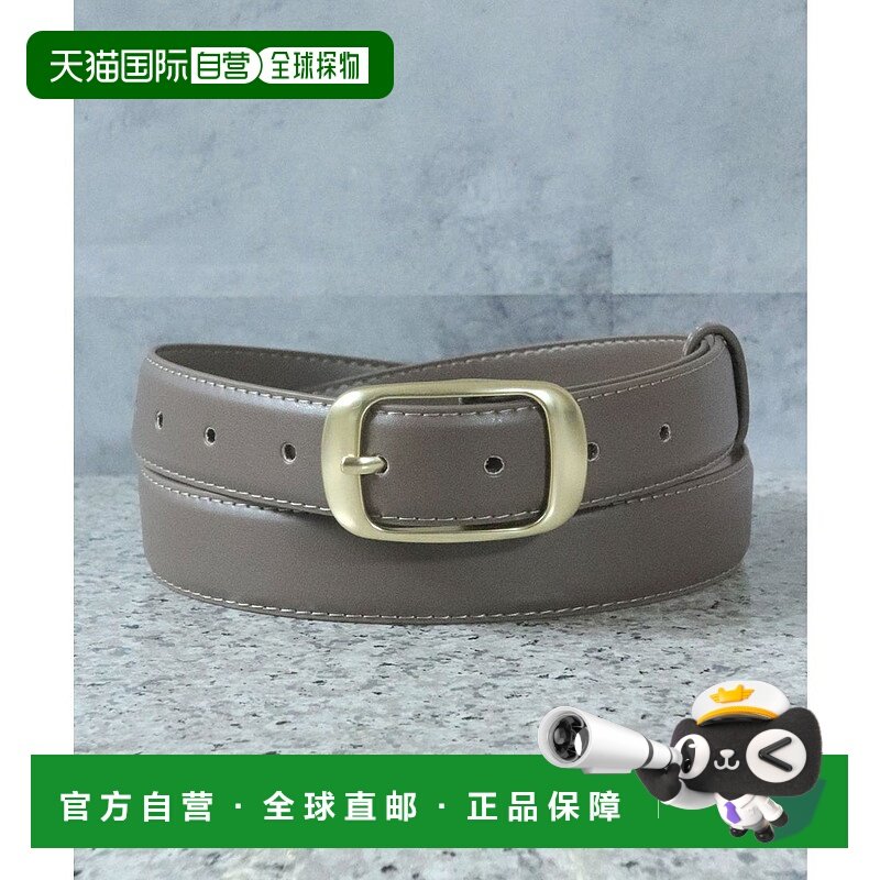 日本直邮florge 金色框架扣宽幅牛皮革腰带 FL8218EW08112金色,箱包皮具/热销女包/男包,手拿包,淘宝优惠券,粉丝福利购,淘宝优惠卷