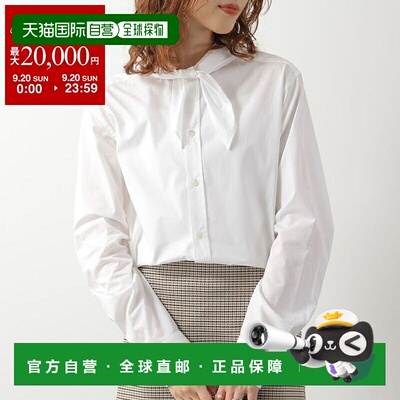 日本直邮N°21 G032 0187 女士棉质长袖衬衫 刺绣logo 1101