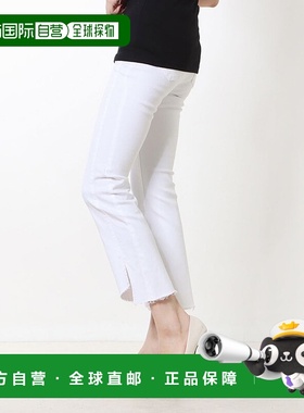 日本直邮Guess 白色割破喇叭牛仔裤 GU1432EW26977