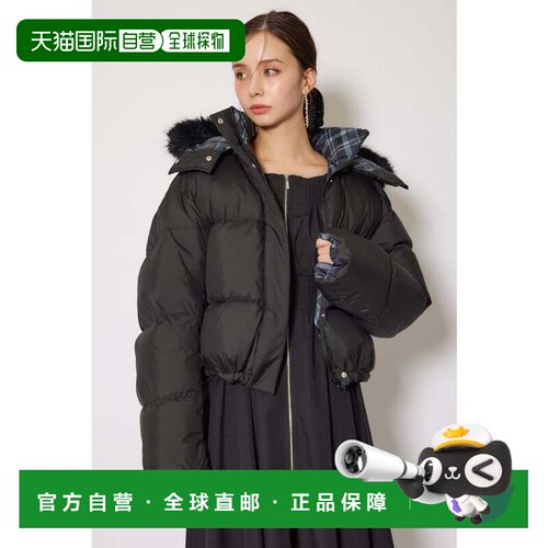 日本直邮rienda 双面羽绒夹克 BLK羽绒服