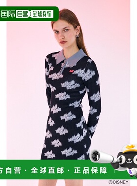 日本直邮Disney MINNIE MOUSE女士提花针织连衣裙 010HAY730371