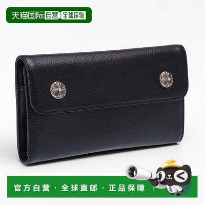 日本直邮Chrome Hearts WAVE 十字扣长款钱包带购物凭证（黑色）3