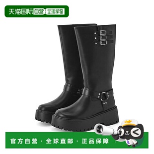 日本直邮日潮 GRL厚底机车风长筒靴zr1400厚底鞋