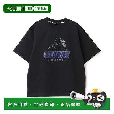 1h可退 日本直邮XLARGE KIDS 儿童 全棉半袖T恤 烫钻OG大猩猩设计