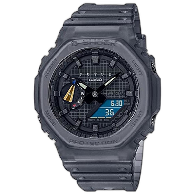 【日本直邮】G Shock卡西欧 手表男款抗震运动表黑色 GA-2100FT-8