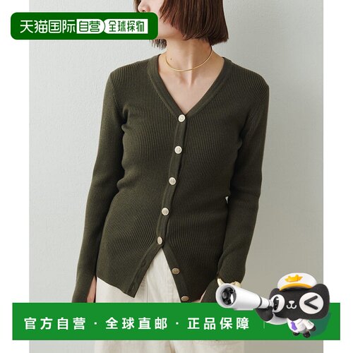 1h可退 日本直邮Whim Gazette 女装 V领罗纹针织开衫 WGZ1062205A
