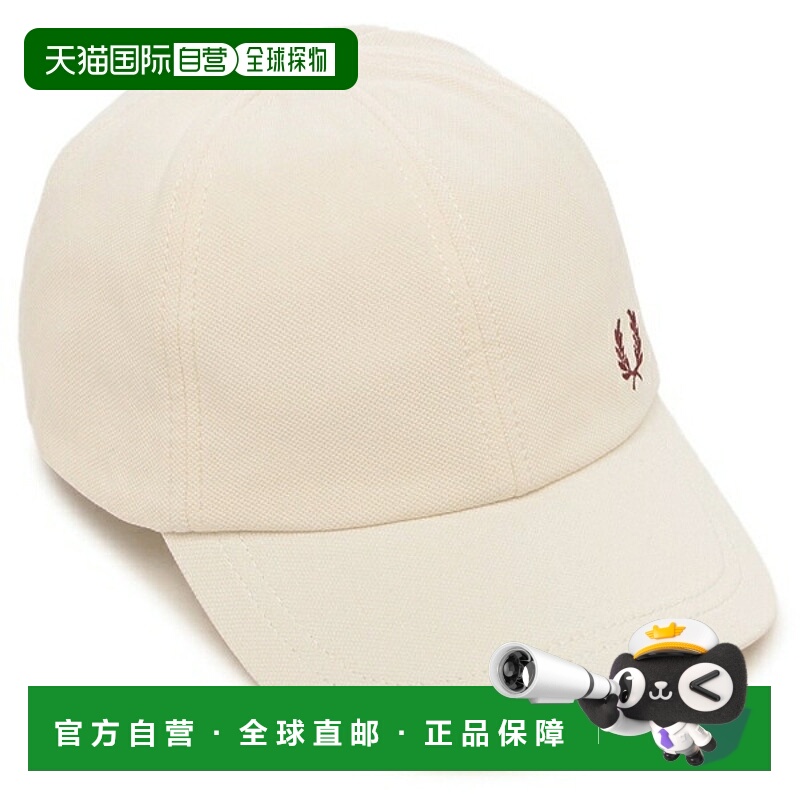 日本直邮Fred Perry 白色/酒红色男女通用棒球帽 FRED PERRY HW67