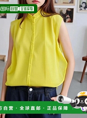 1h可退 日本直邮LOCUST女士夏季棉麻混纺短袖衬衫 21O1051504B003