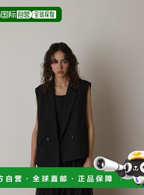 1h可退 日本直邮Diagram 女士光泽感不规则下摆背心外套 03251573