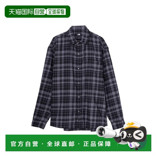 日本直邮北面THE NORTH FACE 格纹吸汗速干口袋长袖衬衫 男女同款