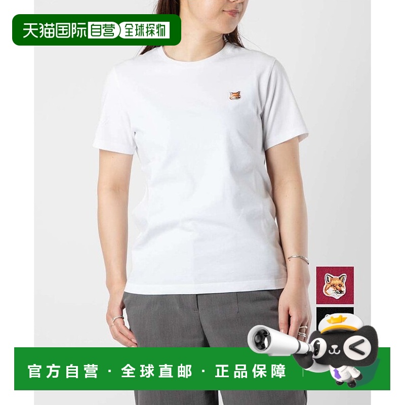 日本直邮Maison Kitsune 女士 T恤 FOX HEAD PATCH REGULAR TEE S