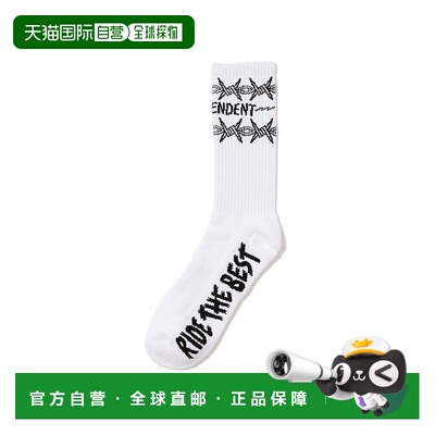 1h可退 日本直邮INDEPENDENT 男士 装点造型 半筒袜 设计感印花 1