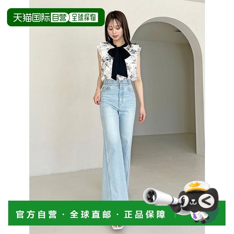 日本直邮SNIDEL Sustainable弹力喇叭牛仔裤 SN1728EW045263