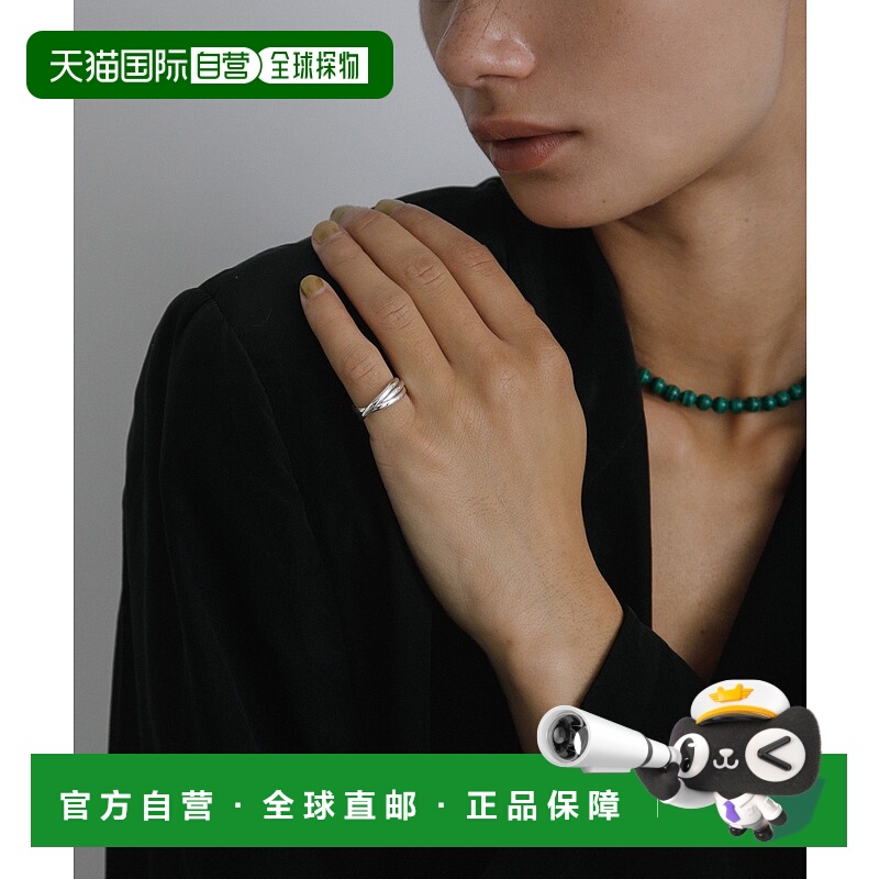 1h可退 日本直邮URBAN RESEARCH 女士 SILVER925 三环交错设计戒