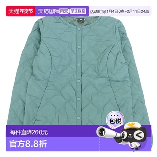 日本直邮Mont-bell Clothing 女士羽绒服 XL 尼龙蓝绿色高级羽绒