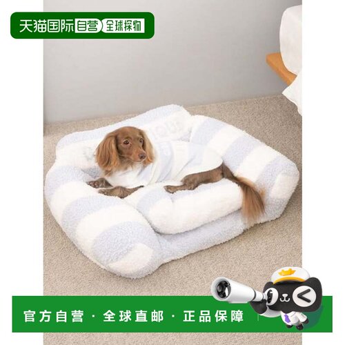 日本直邮CAT&DOG 沙发型宠物床 L 蓝色