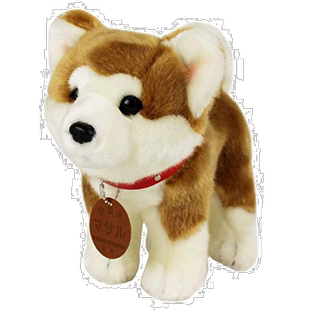【日本直邮】Cute秋田犬布玩偶站姿可爱时尚休闲摆件D0012 M母婴