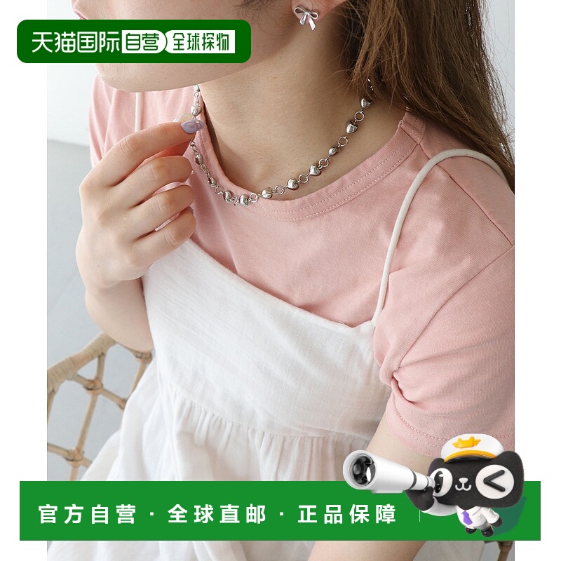 日本直邮nomnom 小心心链条项链 40718982吊坠链子