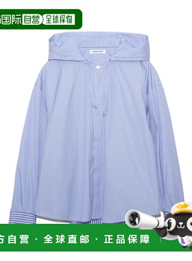 1h可退 日本直邮UNDERCOVER 女装 宽松连帽全棉衬衫 双层面料设计