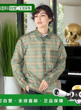 1h可退 日本直邮BEAMS HEART 男士透视格纹短款衬衫 42110091147