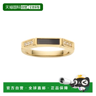 日潮跑腿Vendome K18YG黄金钻石黑玉髓戒指 YellowGold #11 AGVR0