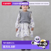 日本直邮petit main 儿童女童针织背心连衣裙 1h可退 春夏款 9661