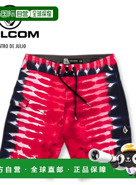 日本直邮VOLCOM 大男孩 QUATRO DE JULIO 泳裤 C0822304 儿童泳裤