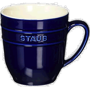 【日本直邮】Staub珐琅 陶瓷马克杯350ml 蓝色Ceramic Mug 40508-