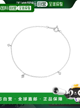 1h可退 日本直邮Canal 4℃ 女士K10白金手链 4月生日石钻石装饰