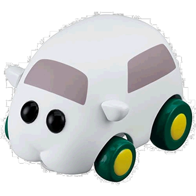 【日本直邮】TAKARA TOMY多美 CHORO Q PUIPUI 豚鼠车02小白