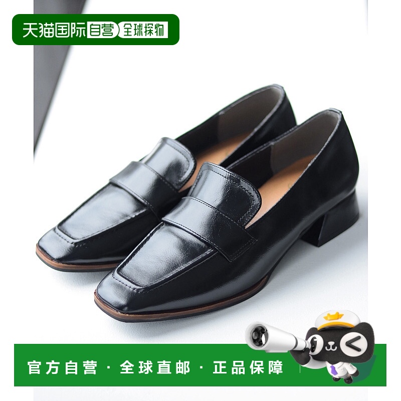 1h可退 日本直邮SESTO 女士斯里姆方头低跟乐福鞋 舒适通勤休闲鞋