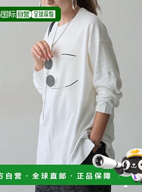 1h可退 日本直邮antiqua 男女同款刺绣logo长袖T恤 ONZ0008新款