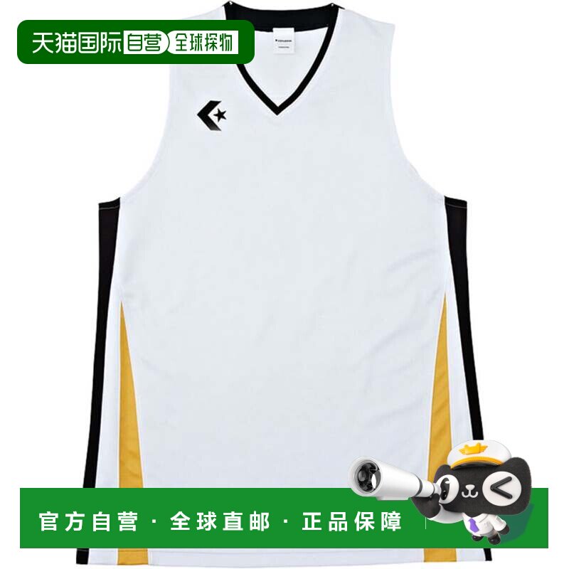 日本直邮男士篮球比赛衫 CB281701 白色黑色匡威速干背心球服