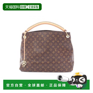 日本直邮中古LV路易威登女包A级95新Artsy MM涂层/防水帆布单肩包