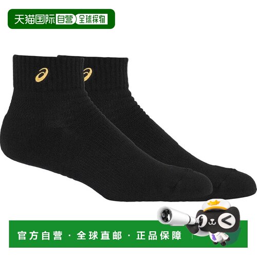 【日本直邮】亚瑟士 运动袜 3033B870 黑色/金色