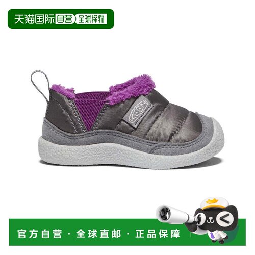 日潮跑腿keen科恩 幼儿 Hauser Two 一脚蹬 SteelGrey/WoodViolet