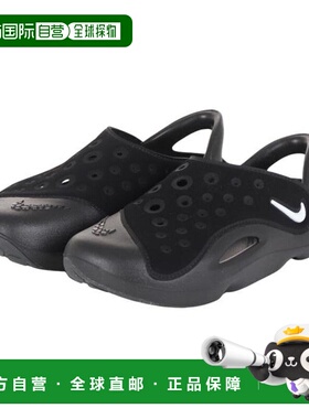 日本直邮Nike 少年款 Aqua Swish 黑色凉鞋 FV6363002 [日常休闲]