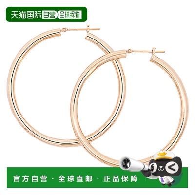 日本直邮(k345) 环状耳环 环形耳环 18k 金 3 毫米 x 45 毫米 K18