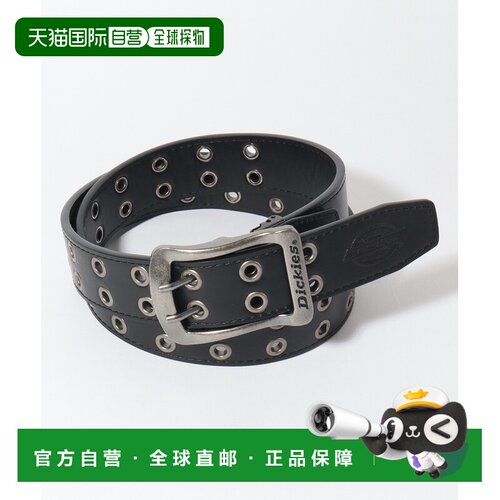 日本直邮Dickies W双环PU皮带40mm双环扣休闲腰带 DS0126C
