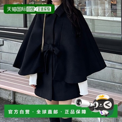 日本直邮JUNOAH 开衩披风外套 [JU5602EW05329]披肩斗篷